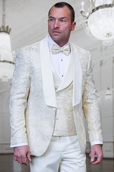 Ivory and Gold Tuxedo