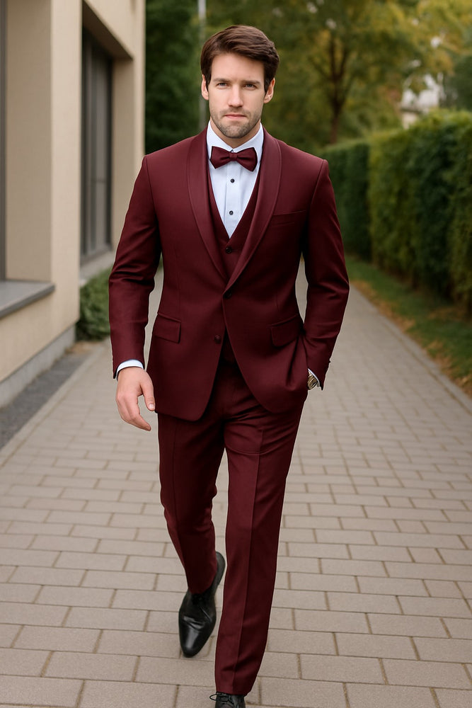 burgundy-wedding-tuxedo-one-button
