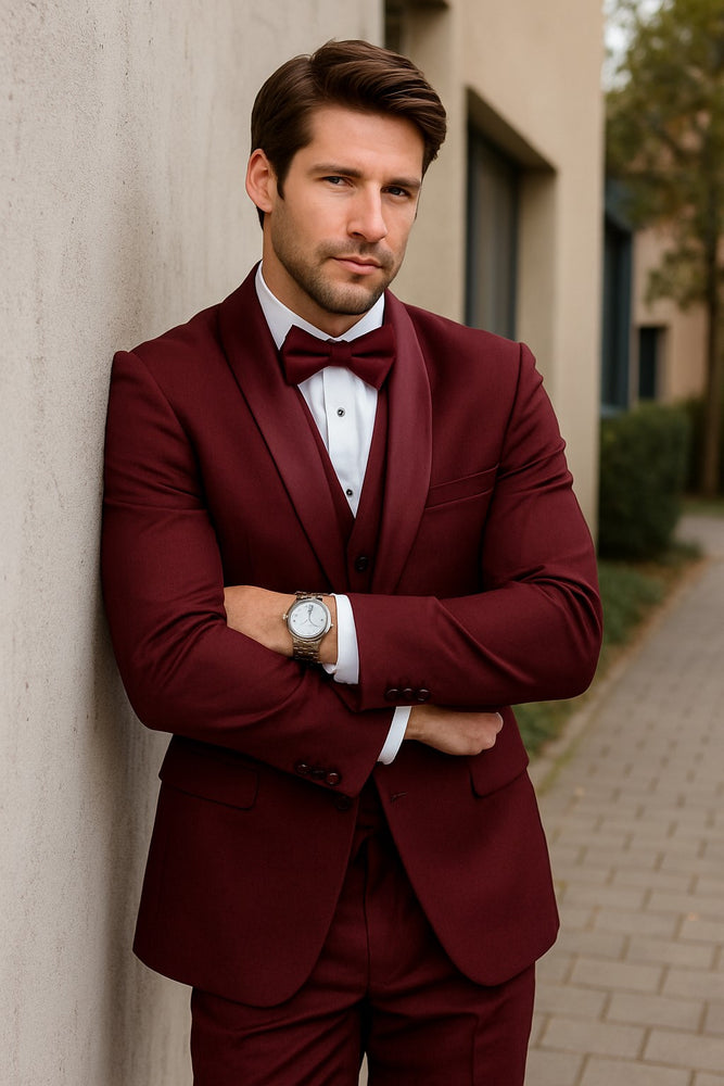 groom-burgundy-modern-fit-tuxedo