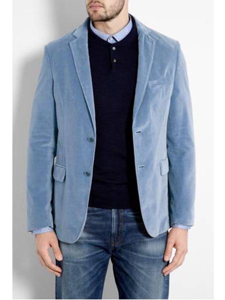 Men's Sky Blue ~ Light Blue ~ Baby Blue Men's blazer Sport Coat Jacket
