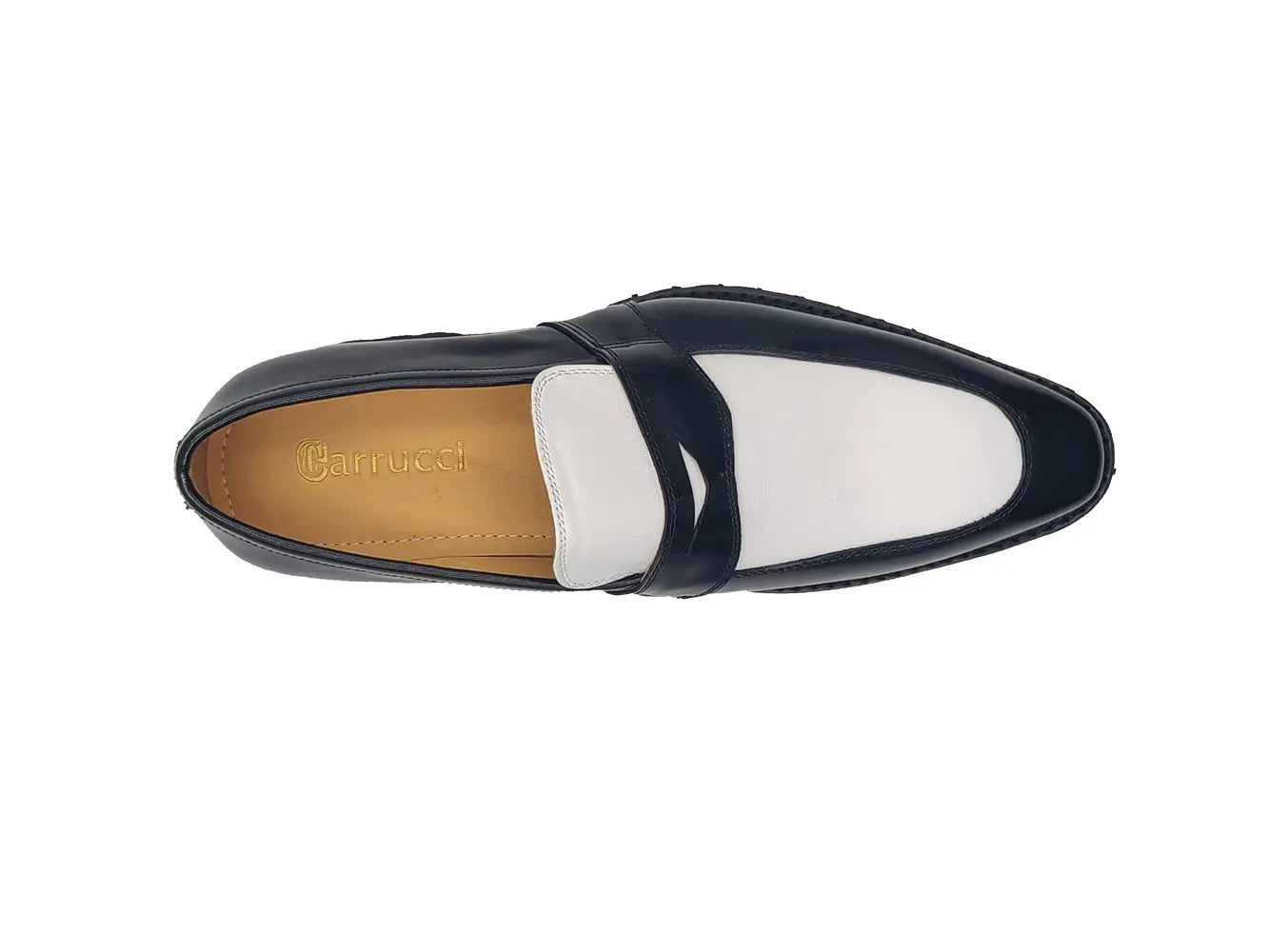 Carrucci Two Tone Patent Leather Penny Loafer