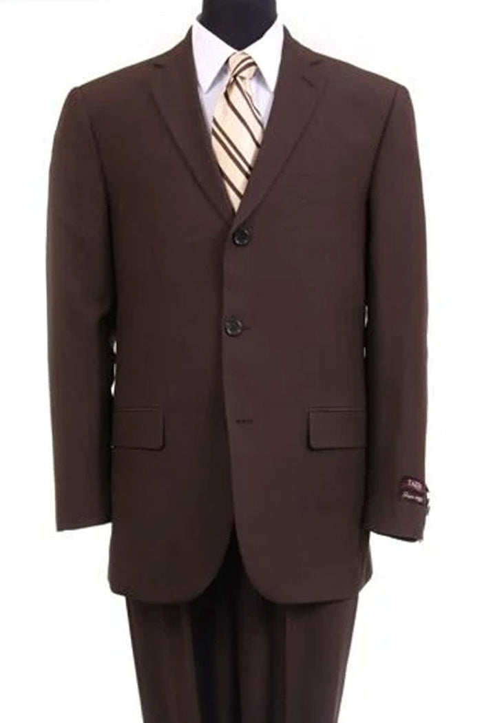 Men's Classic Brown Suit by Tazzio Suits