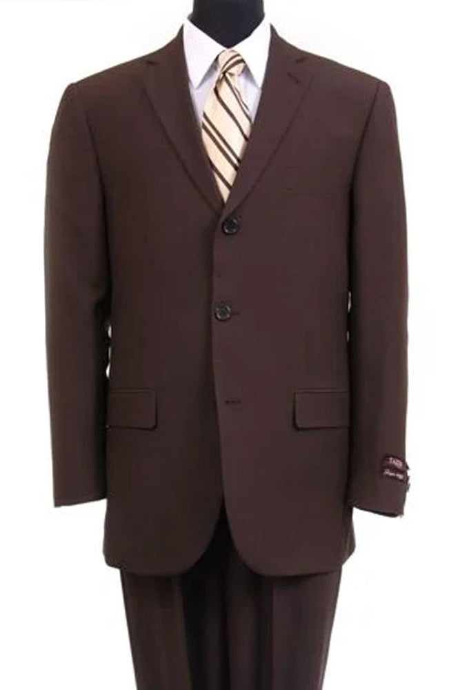 Men's Classic Brown Suit by Tazzio Suits