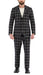 Harvy Black Mens 2 Button Slim Notch Lapel Suit