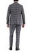 Harvy Grey Mens 2 Button Slim Notch Lapel Suit