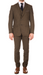 Bradford Cognac Slim Fit 3 Piece Tweed Suit Notch.
