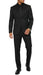 The Ironwood Cord Men's Charcoal 2 Button Slim Fit Notch Lapel Suit