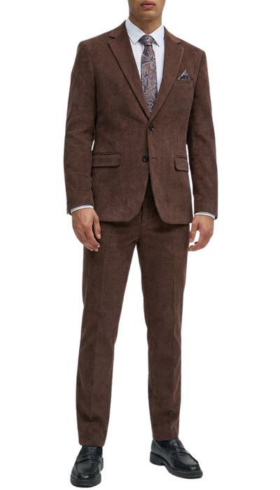 Brown corduroy suit