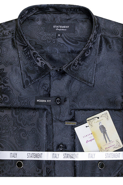 Black French Cuff Shirt
