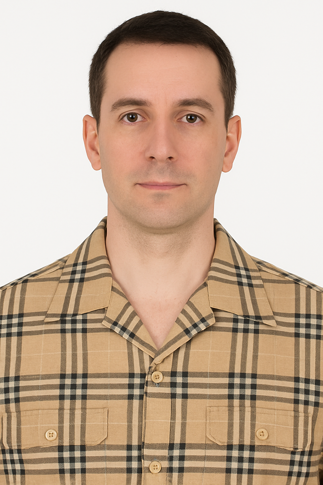 Beige Checkered Men’s Shirt – Relaxed Fit Short Sleeve