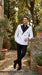  White Double Breasted Blazer 