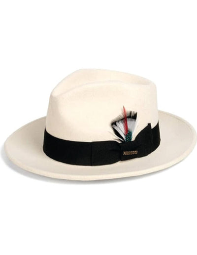 White Fedora Hat Mens