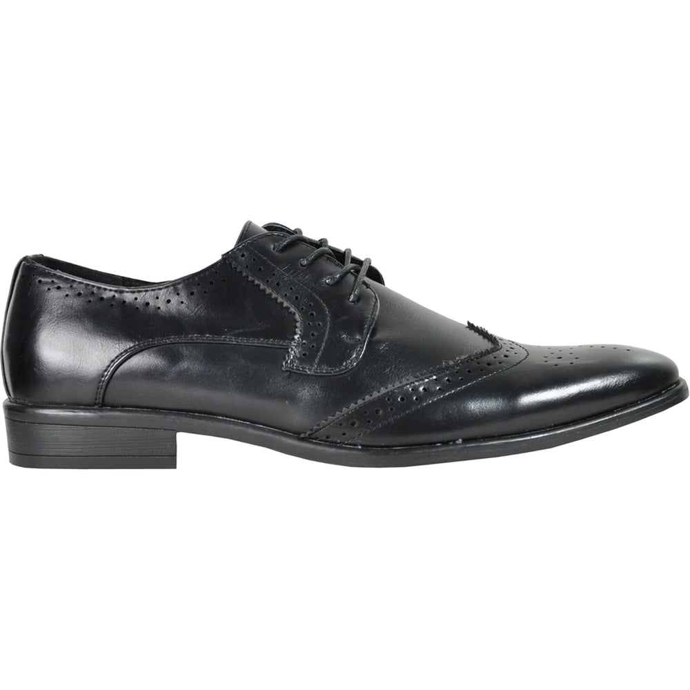 Cheap Discounted Priced - Vintage 1920's Men's Wingtip Dress Shoe - Black Lace Up Style