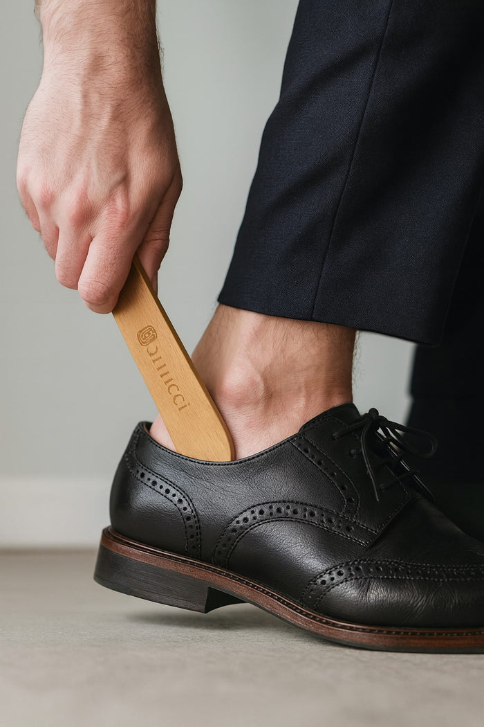 Carrucci Wooden Shoe Horn