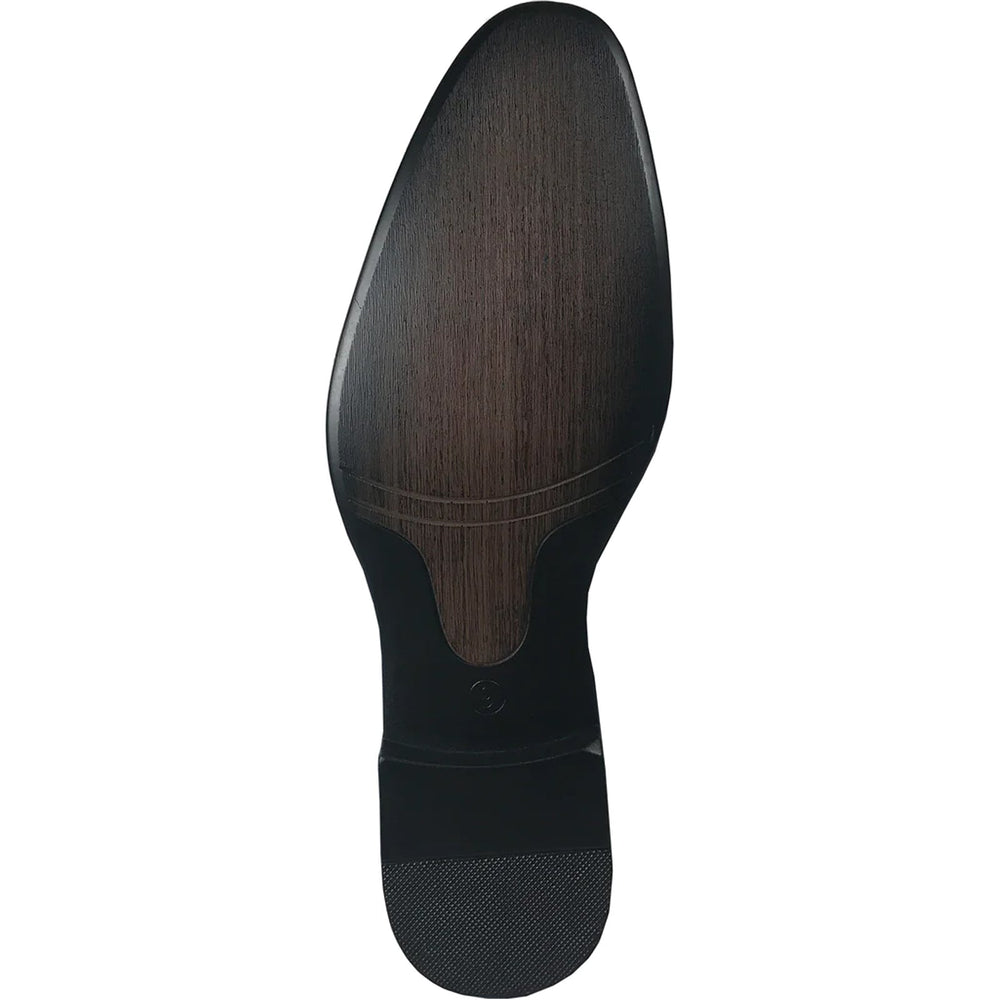 Bravo Mens Modern Slip On Velvet Tuxedo Loafer in Black - Men's Dress Shoes