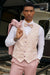 Rose Pinstripe Hybrid Fit Suit by Stacy Adams - Wedding - Prom