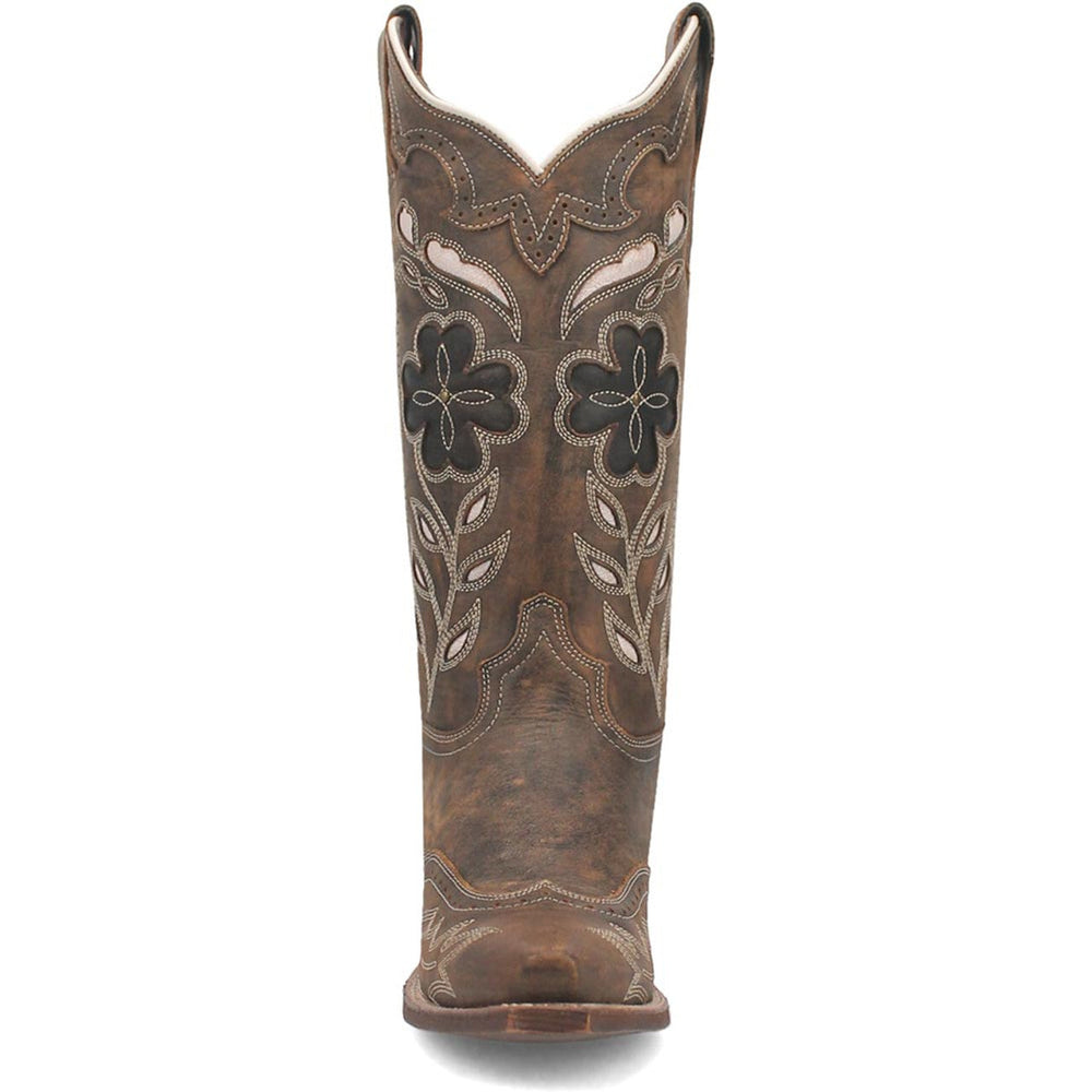 Laredo Zuri Brown Leather Snip Toe Women Boots