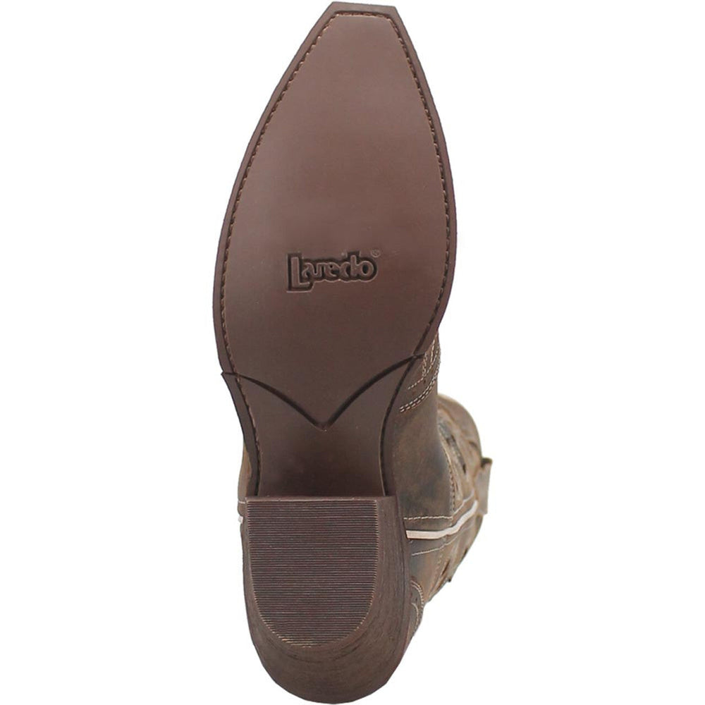 Laredo Zuri Brown Leather Snip Toe Women Boots