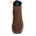 Los Altos Women's Boot Wide Square Toe Nobuck Taupe Leather Sole - Nobuck Taupe