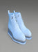 Sky blue ankle boots with laces