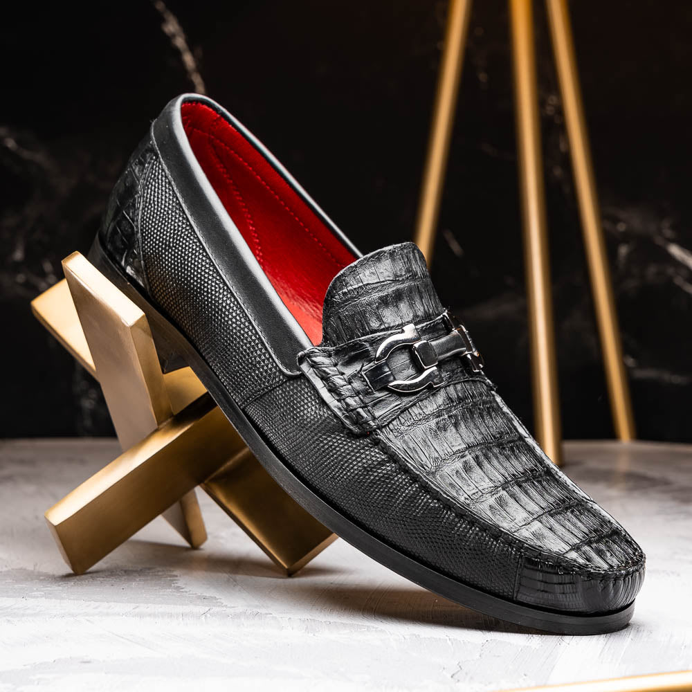 Marco_Di_Milano Adro Black Leather Dress Shoe