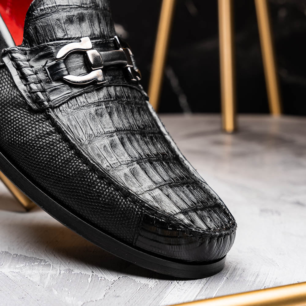 Marco_Di_Milano Adro Black Leather Dress Shoe