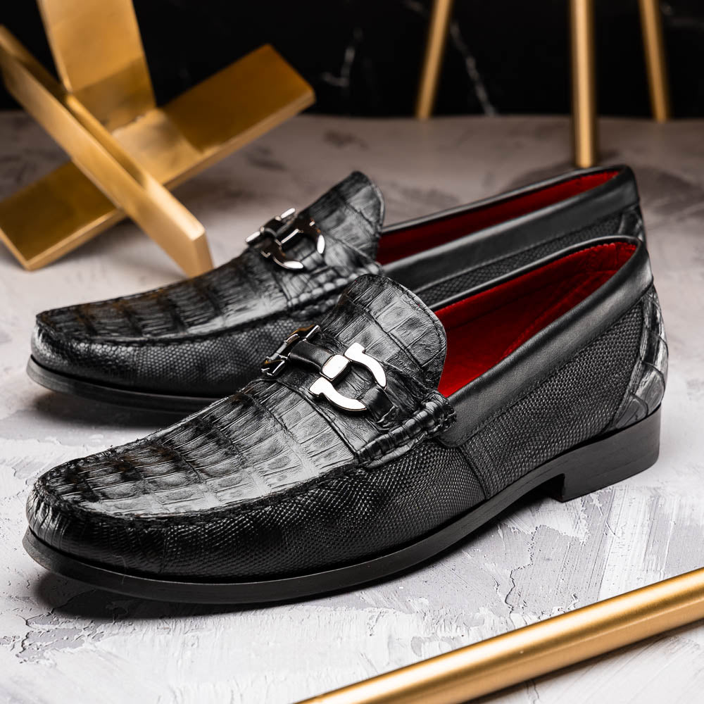 Marco_Di_Milano Adro Black Leather Dress Shoe