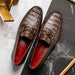 Marco Di Milano Adro Brown Leather Luxury Loafers