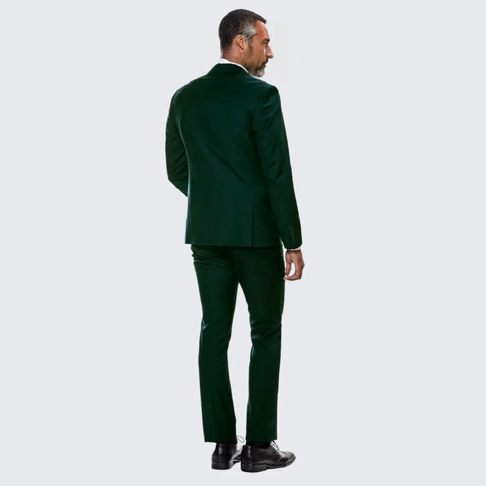 Green Skinny Fit Suit Three Piece Set - Separates - Wedding - Prom