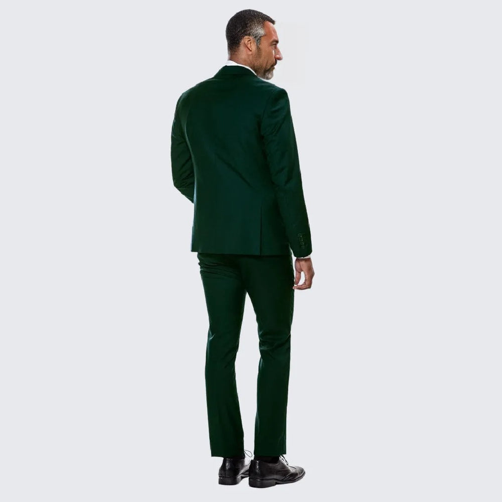 Green Skinny Fit Suit Three Piece Set - Separates - Wedding - Prom