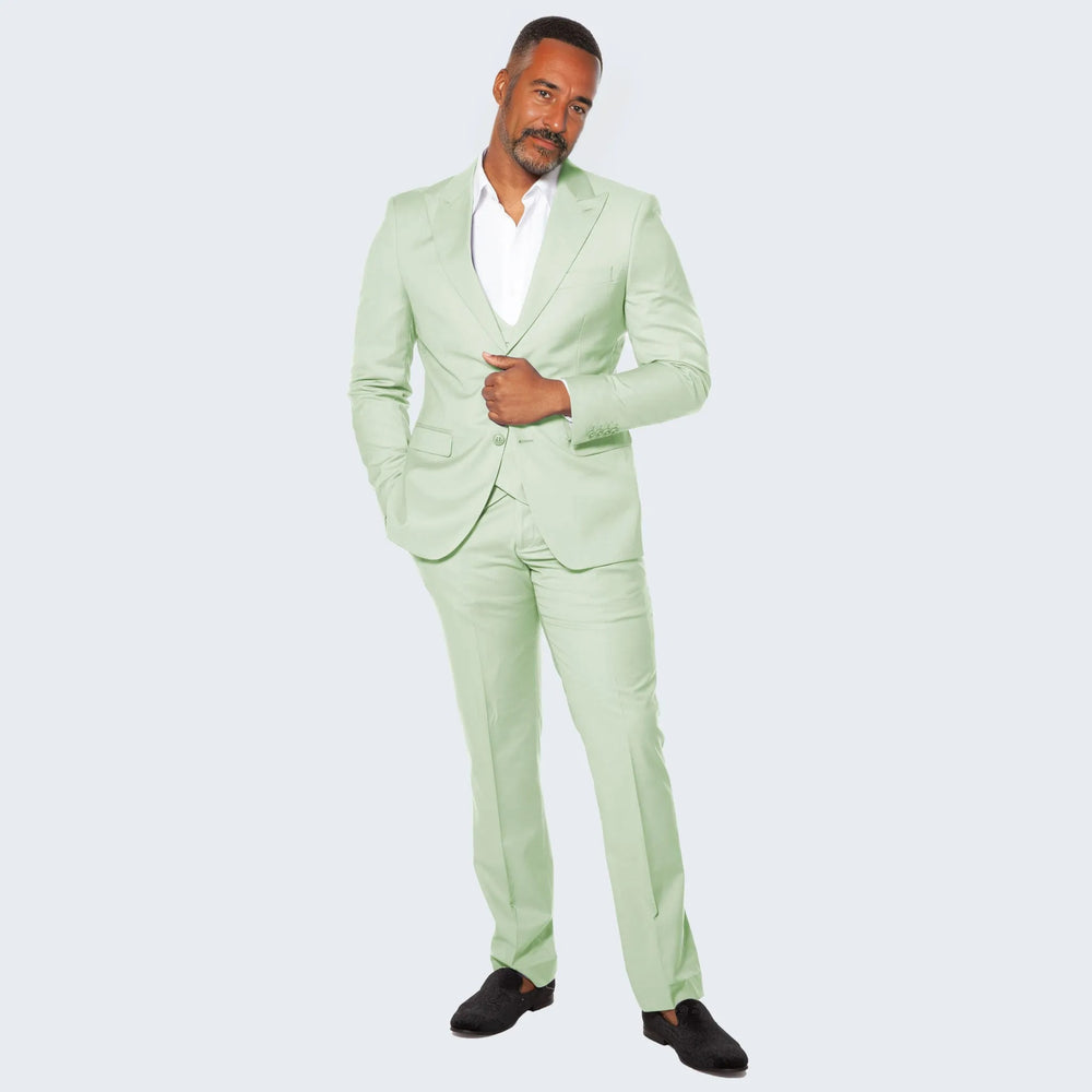 Men's Mint Green Suit Three Piece Set - Wedding - Prom