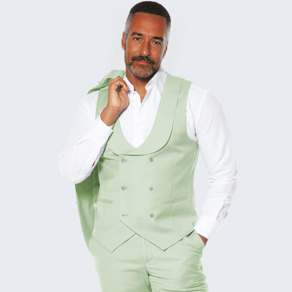 Men's Mint Green Suit Three Piece Set - Wedding - Prom