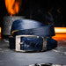 Marco Di Milano Alessio Belt Navy Leather Loafer