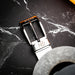 Marco Di Milano Alessio Belt: Luxury White/Gray Leather Shoes