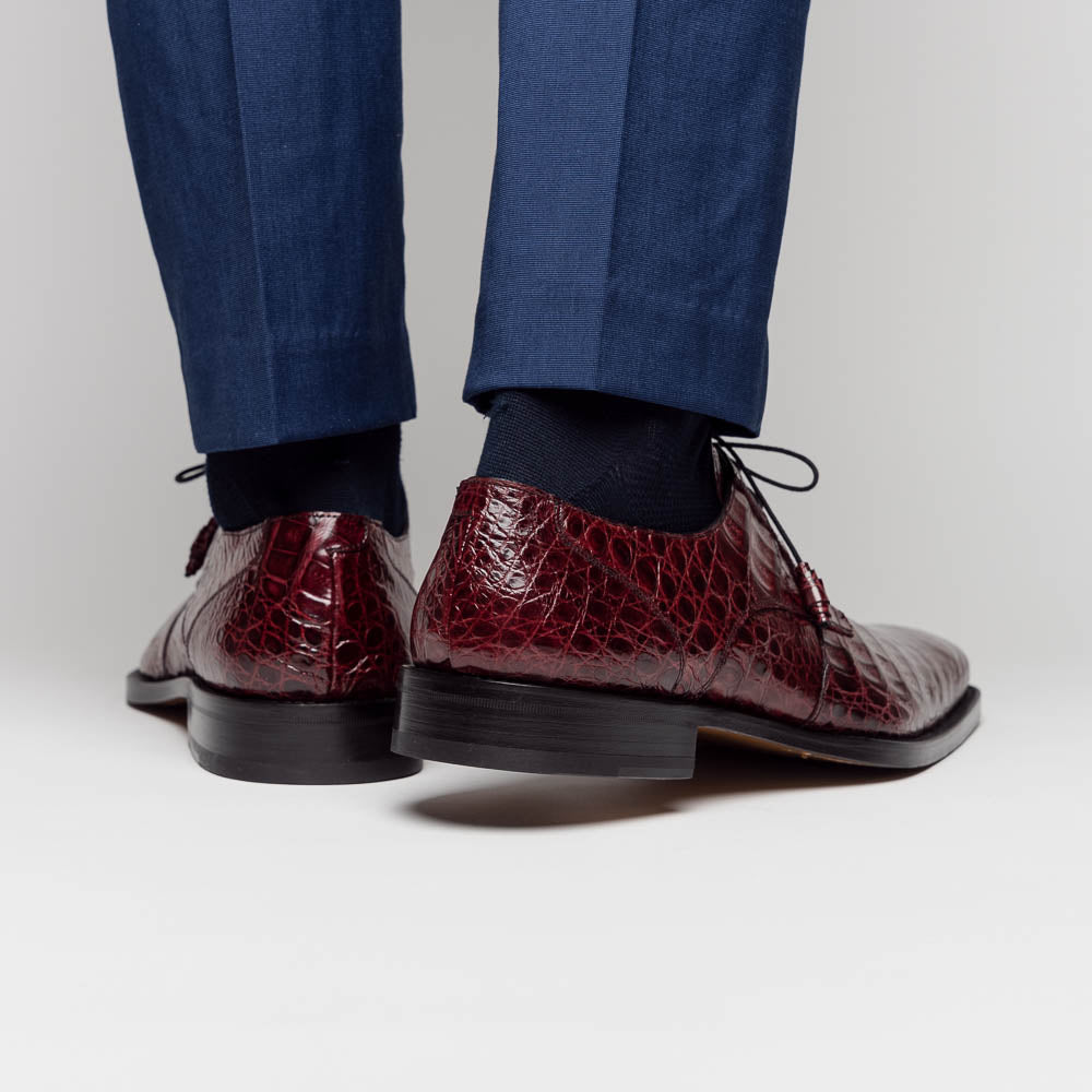 Mezlan Crocodile Derby Shoes - Mezlan Crocodile Derby Dress Shoes - Mezlan Dress Shoe On Sale