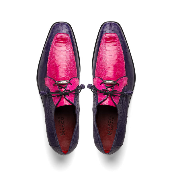 Marco_Di_Milano Andretti: Pink Suede Loafers
