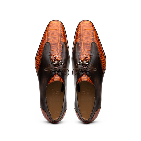 Marco Di Milano Anzio Rustic Brandy Leather Shoe