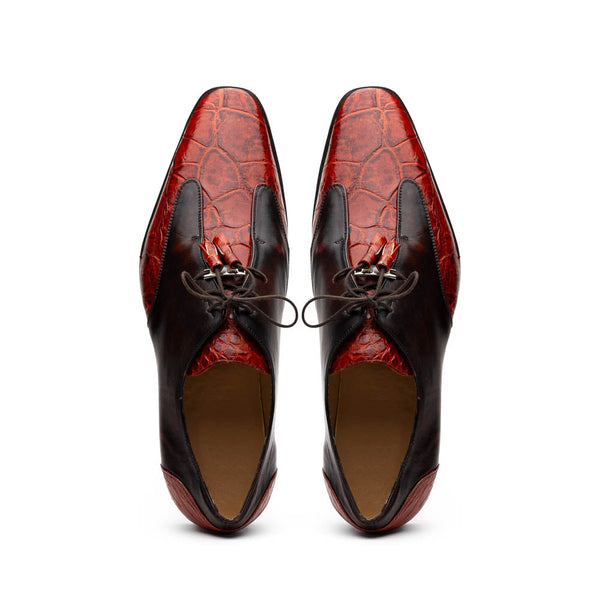 Marco Di Milano Anzio: Rustic Cognac Leather Shoe