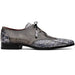 Marco Di Milano Anzio Newspaper Print Leather Oxford