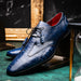 Marco_Di_Milano Anzio: Blue Jeans Leather Dress Shoe