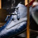 Marco_Di_Milano Anzio: Blue Jeans Leather Dress Shoe