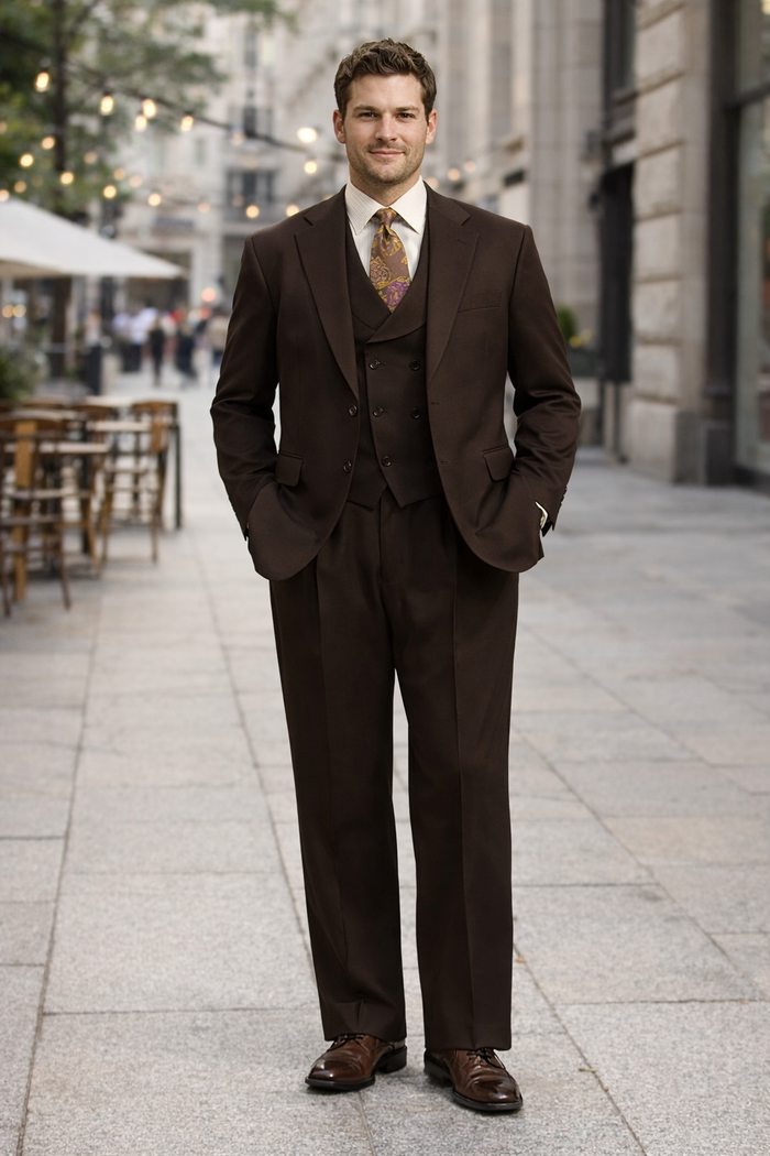 Apollo King Suit Men's Light Brown Suit