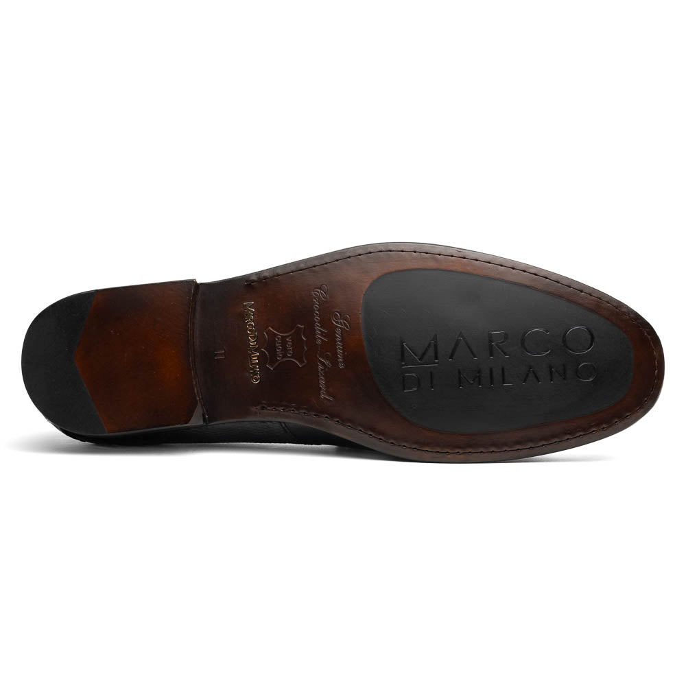 Marco_Di_Milano Adro Black Leather Dress Shoe