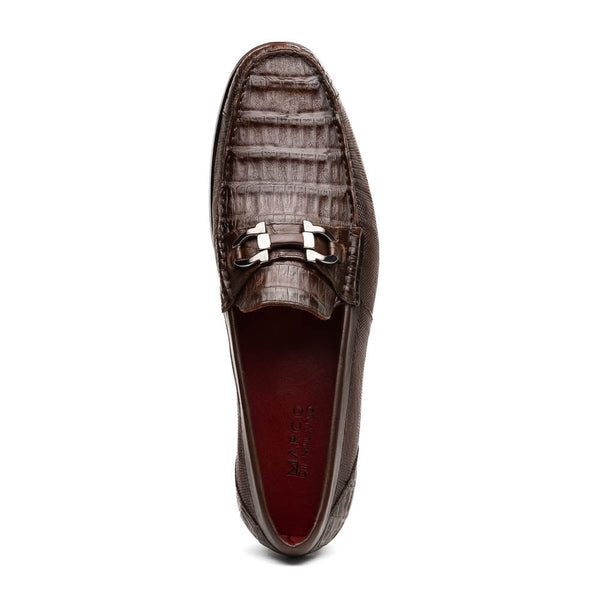 Marco Di Milano Adro Brown Leather Luxury Loafers
