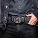 Marco Di Milano Arkansas Belt Antique Newspaper Leather Shoe