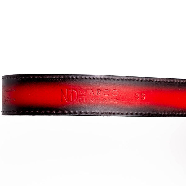 Marco Di Milano Arkansas Black Cherry Leather Belt Shoe