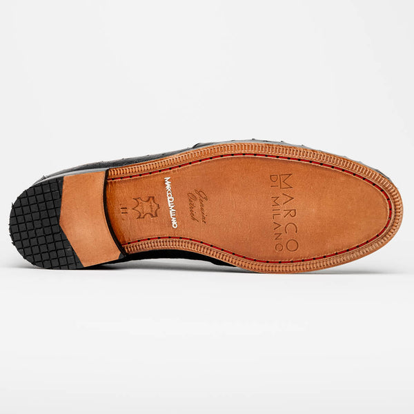 Marco Di Milano Aubiere Black Leather Dress Shoe