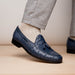 Marco Di Milano Aubiere Navy Leather Dress Shoes