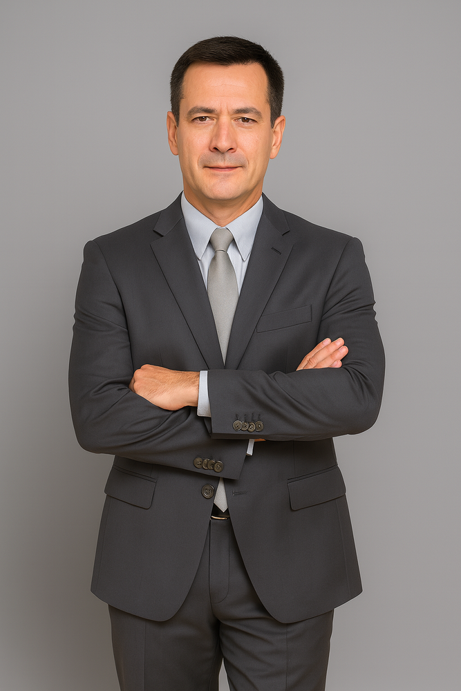 Authentic Statement Brand Black 2-Button Suit