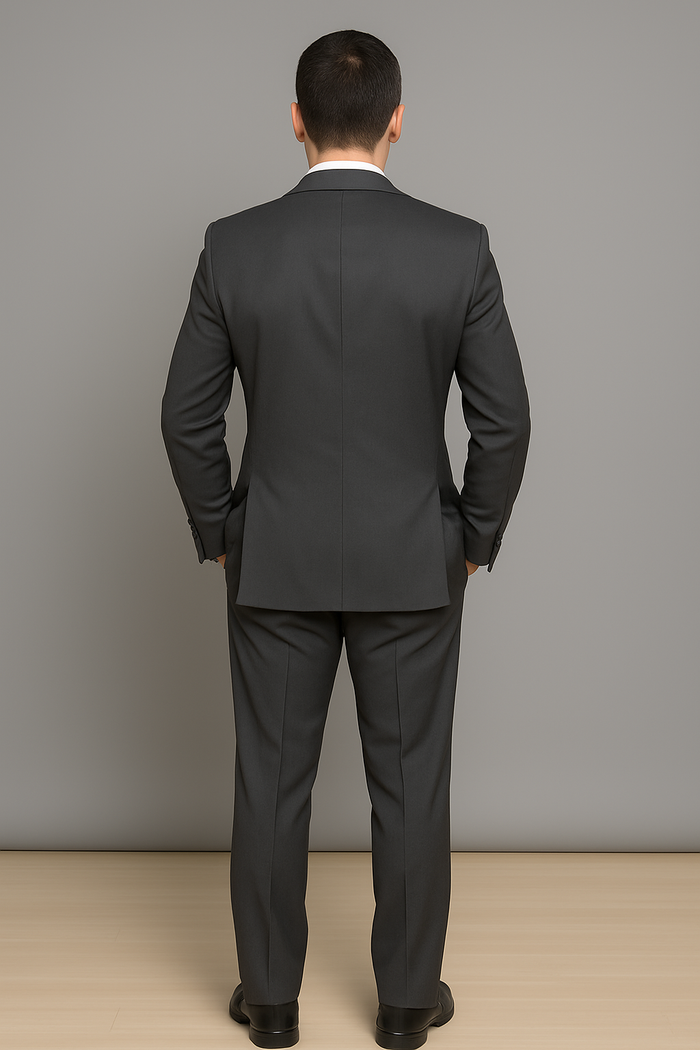 Authentic Statement Brand Black 2-Button Suit